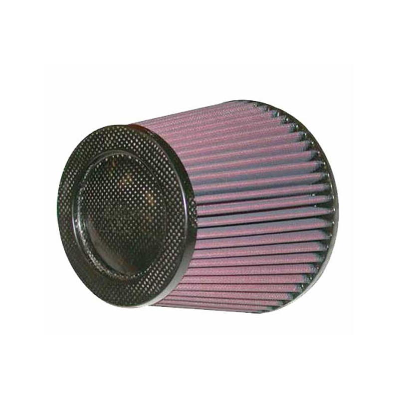 K&N Filtre à Air universel - Capot en fibre de carbone - 127mm raccord, 165mm base, 114mm du haut, 143mm hauteur (RP-5113)