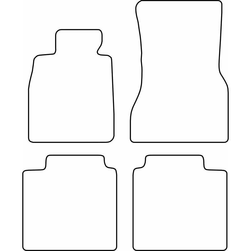 Set de tapis de sol sur mesure pour BMW Serie 7 (G70) 2022-