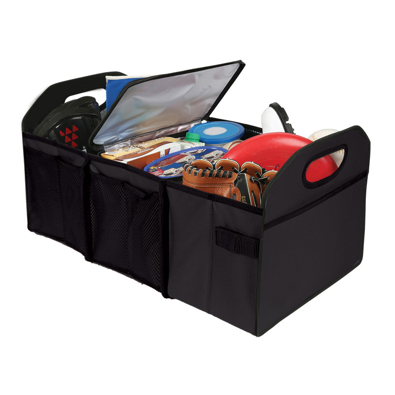 Comfortline Organisateur de coffre/bagage pliable - Noir - incl. case de refroidir