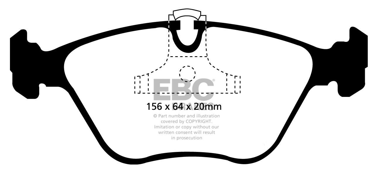 EBC Brakes BMW 520 2.0 (E39) 96-2000 Remblokken voorzijde