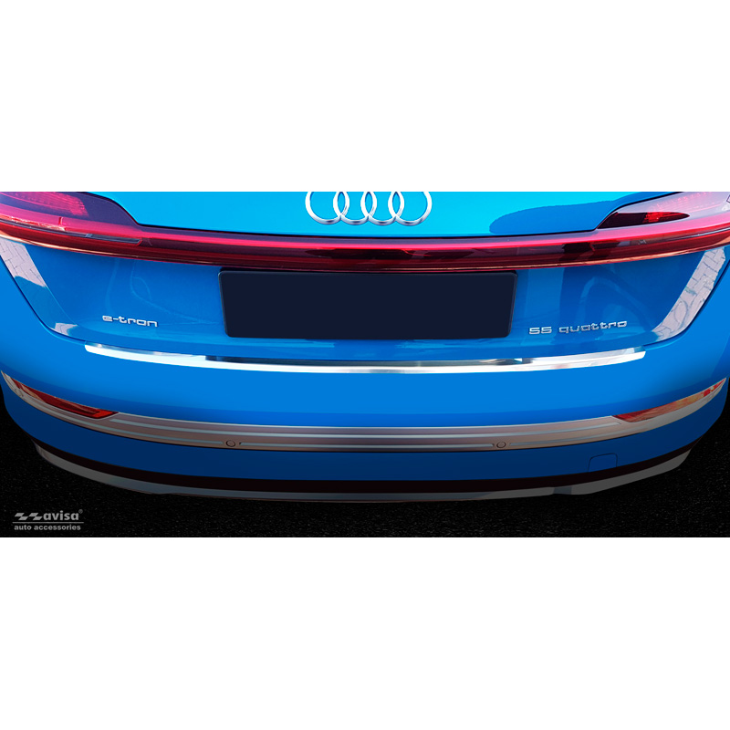Protection de seuil arrière inox sur mesure pour Audi E-Tron incl. Sportback 2018-