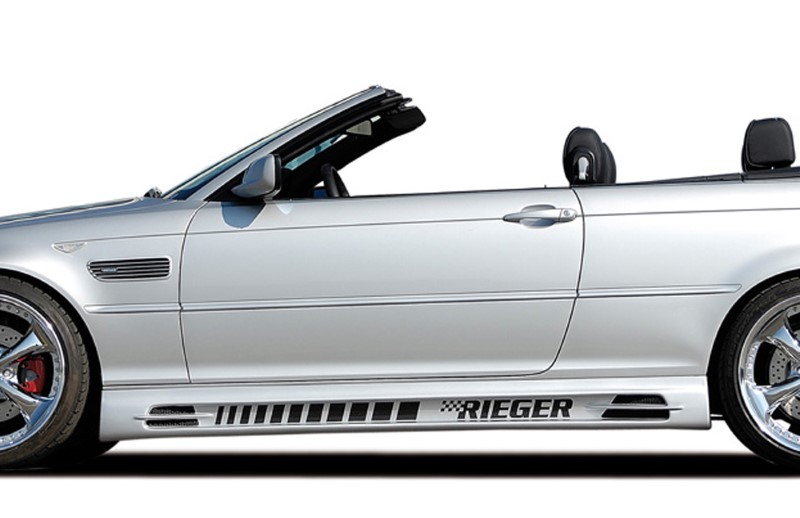 Zijskirts BMW E46 alle modellen ook M3 met 2 schacht en 2 uitsne