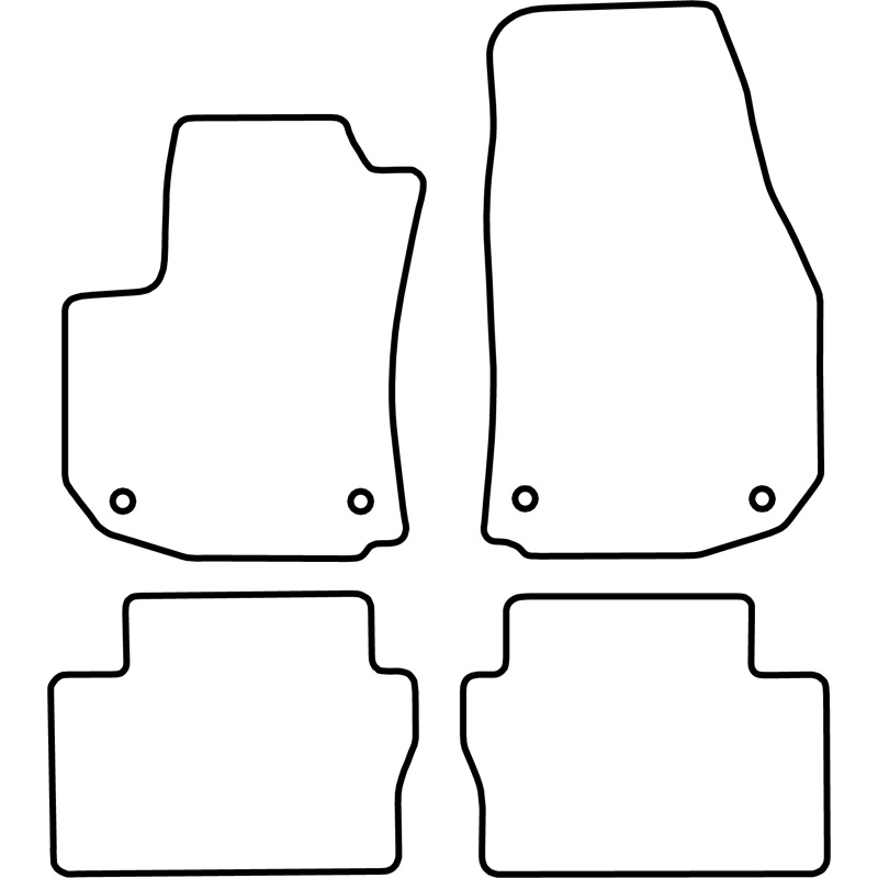 Set de tapis de sol sur mesure pour Opel Zafira B 2005-2011 (5 Personnes)