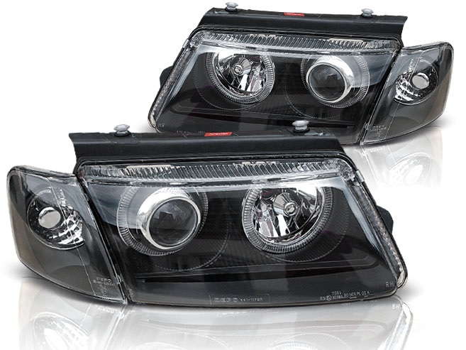 Phares VW Passat 3B Angel Eyes noire