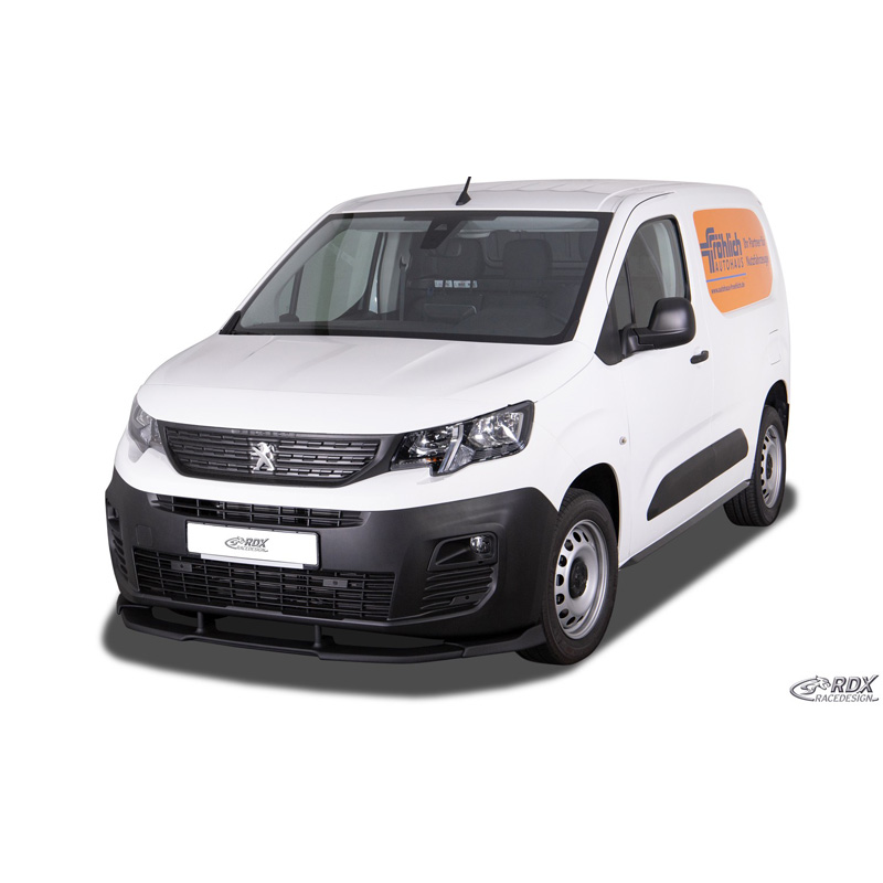Jupes latérales sur mesure pour Citroën Berlingo / Peugeot Partner & Rifter / Opel Combo / Toyota ProAce City & ProAce City Verso 2018- 'Slim' (ABS noir luisant)