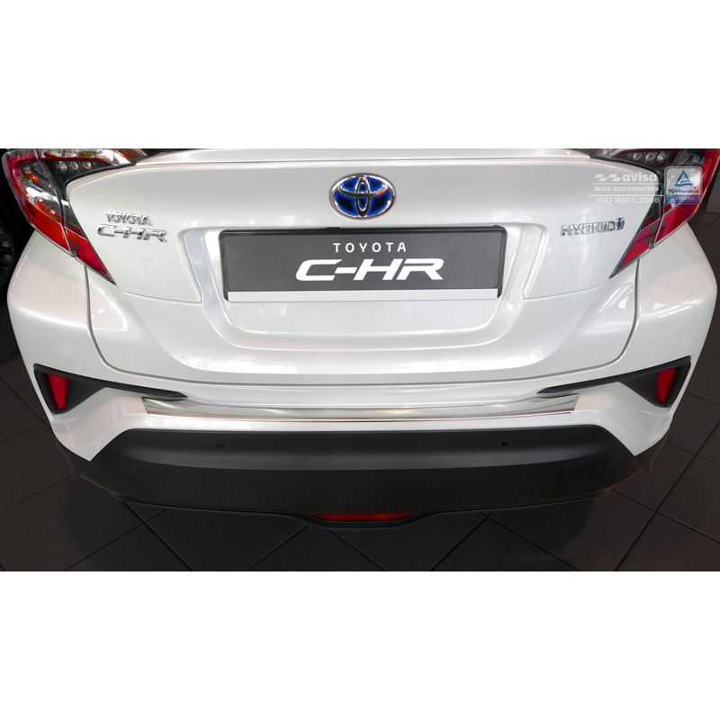 Protection de seuil arrière inox sur mesure pour Toyota C-HR 2016-2019 & Facelift 2019-2023