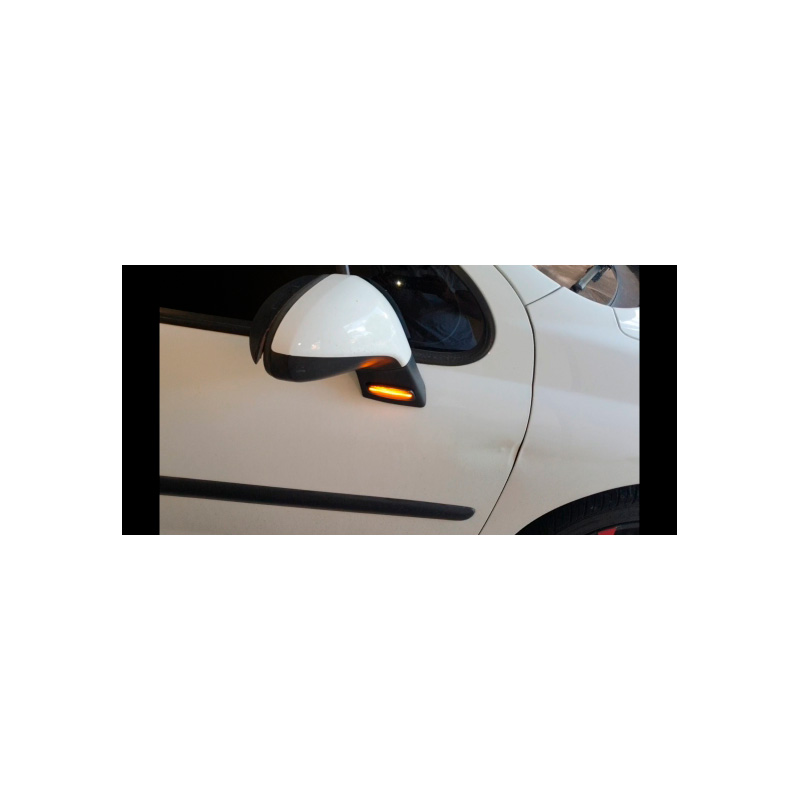 Set de Clignotants Latéraux LED sur mesure pour Peugeot divers modèles - Fumée - incl. Feux Dynamiques