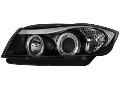 Phares BMW 3 serie E90 Angel Eyes noire