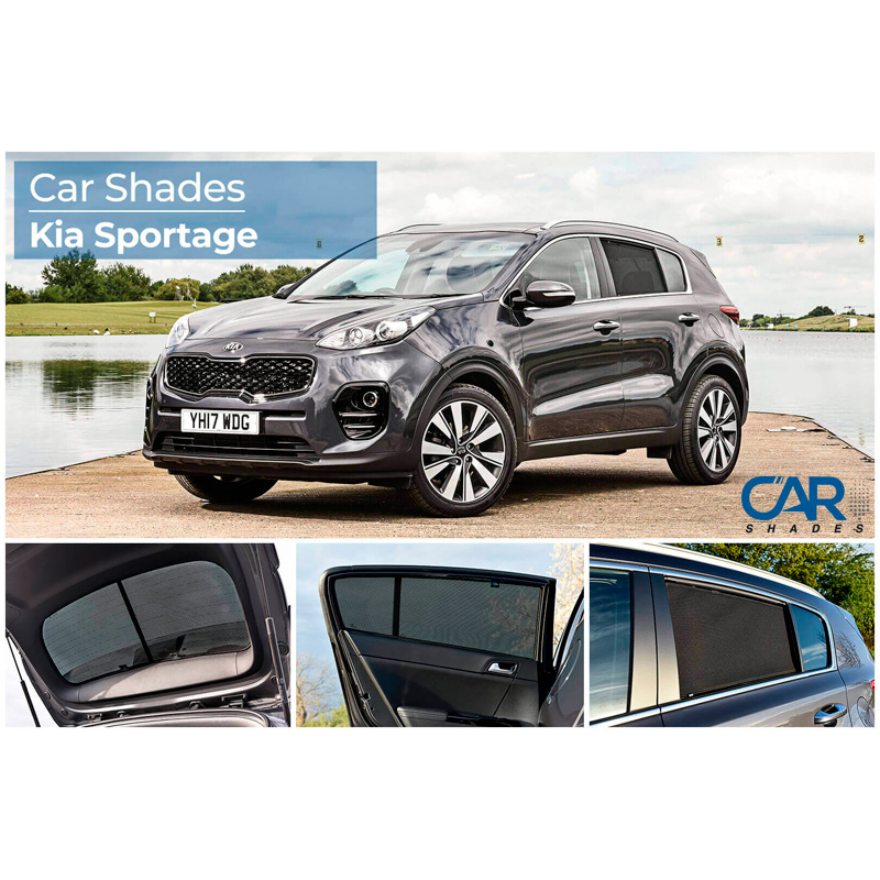 Set de Car Shades sur mesure pour Kia Sportage 5 portes 2016-2018 (4-pièces)