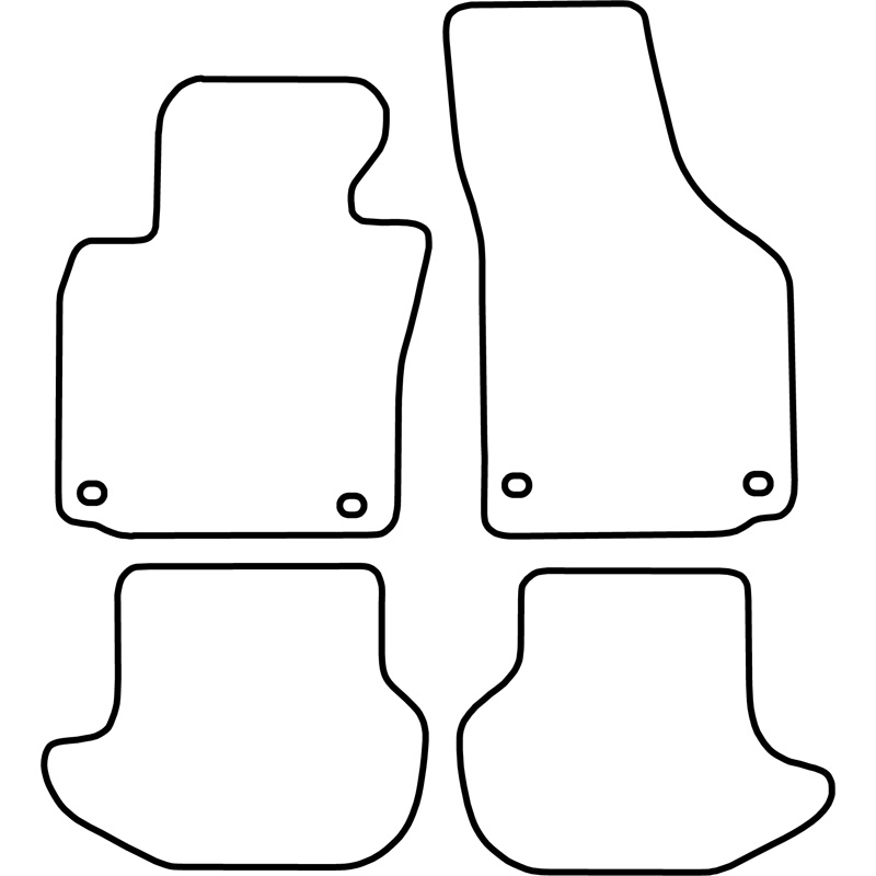 Set de tapis de sol sur mesure pour Volkswagen Eos 2006-