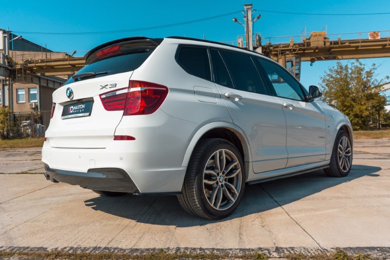 Spoilerverlenging BMW X3 F25 M-Pack Facelift Glanzend Zwart Maxton