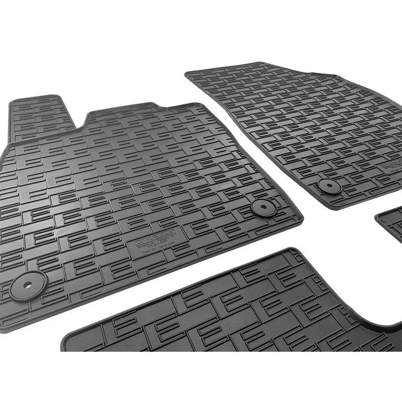 Set tapis de caoutchouc sur mesure pour Volkswagen ID.4 / ID.5 2020- & Skoda Enyaq iV 2020- incl. Coupé & Audi Q4 E-Tron (F4B) 2020- & Cupra Tavascan 2023- (4-pièces + points de fixage)