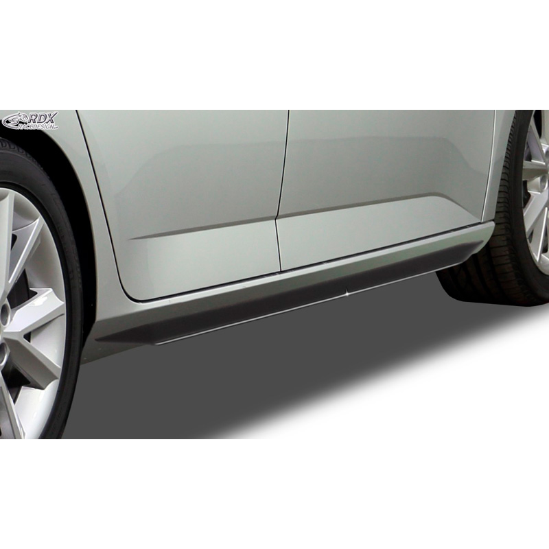 Jupes latérales 'Slim' sur mesure pour Skoda Fabia III HB/Kombi (NJ) 2014- (ABS noir luisant)
