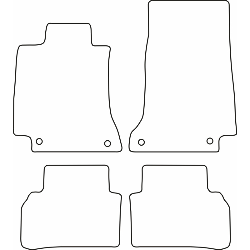 Set de tapis de sol sur mesure pour Mercedes Classe-C W205 2014-2021