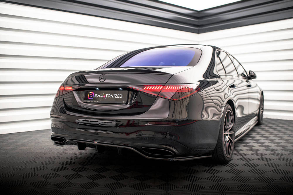 Spoiler Mercedes S Klasse W223 AMG Pakket Maxton Glans Zwart