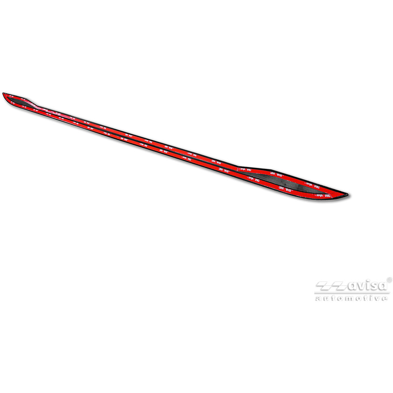 Avisa Moulure de hayon en Inox Noir Chrome sur mesure pour Toyota Yaris (P21) 2020-2024 & Facelift 2024-