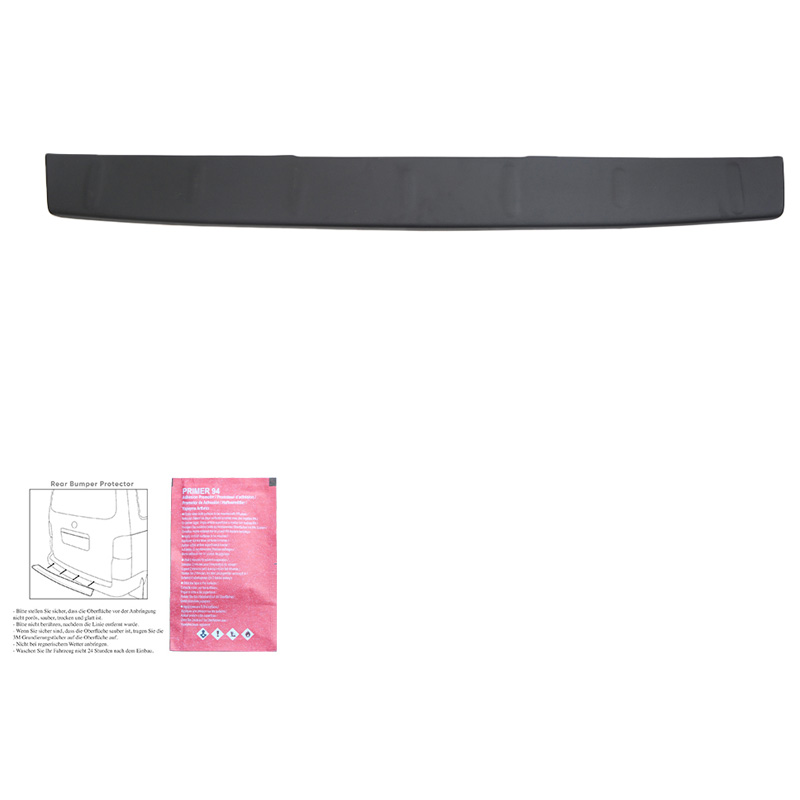 Protection de seuil arrière sur mesure pour Mercedes Vito W447 2014- - Noir mat