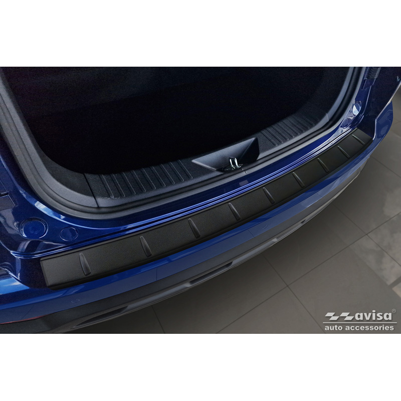 Protection de seuil arrière inox noir mat sur mesure pour BAIC Beijing 3 (X35) 2023- 'Ribs'