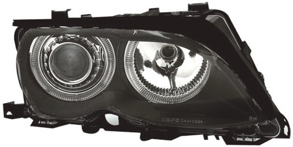 Phares BMW E46 sedan Angel Eyes noire
