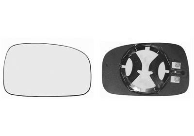spiegelglas, bol glas, verwarmd, links Peugeot 306, 1997-2001