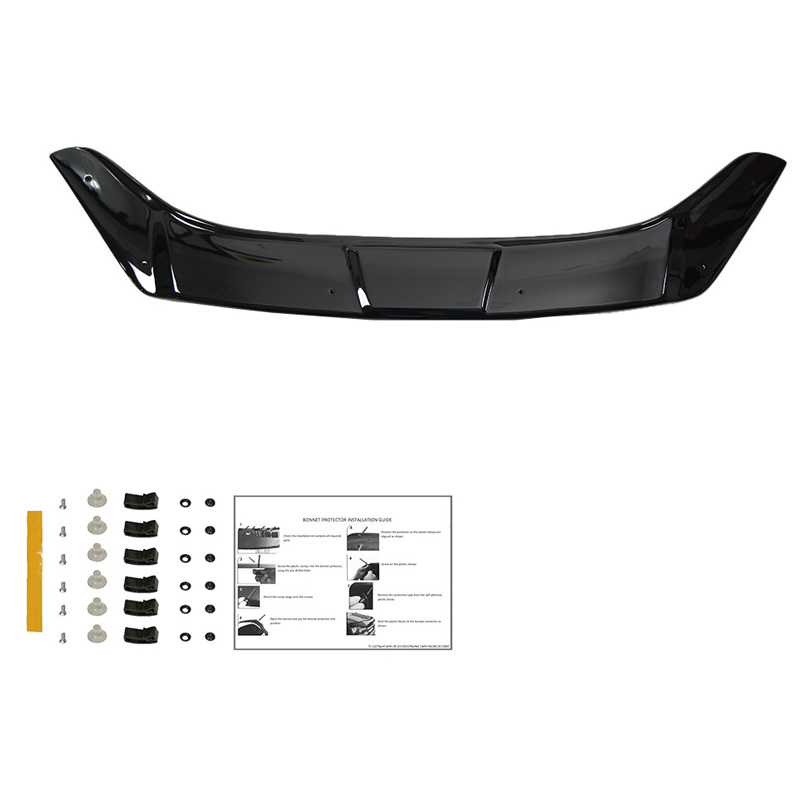 Protection du capot sur mesure pour Ford Transit Courier 2014-2019 - Noir brillant