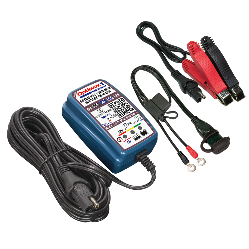 OptiMate 1 VoltMatic 6V / 12V 0,6A  véritable chargeur et mainteneur