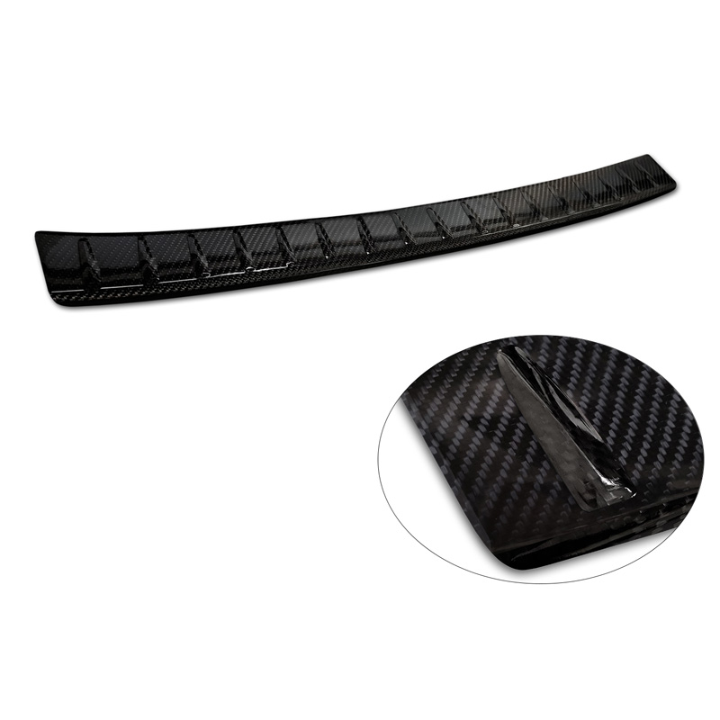 Protection de seuil arrière carboné 3D sur mesure pour BMW Série 7 G70 Sedan M-Paquet 2023-