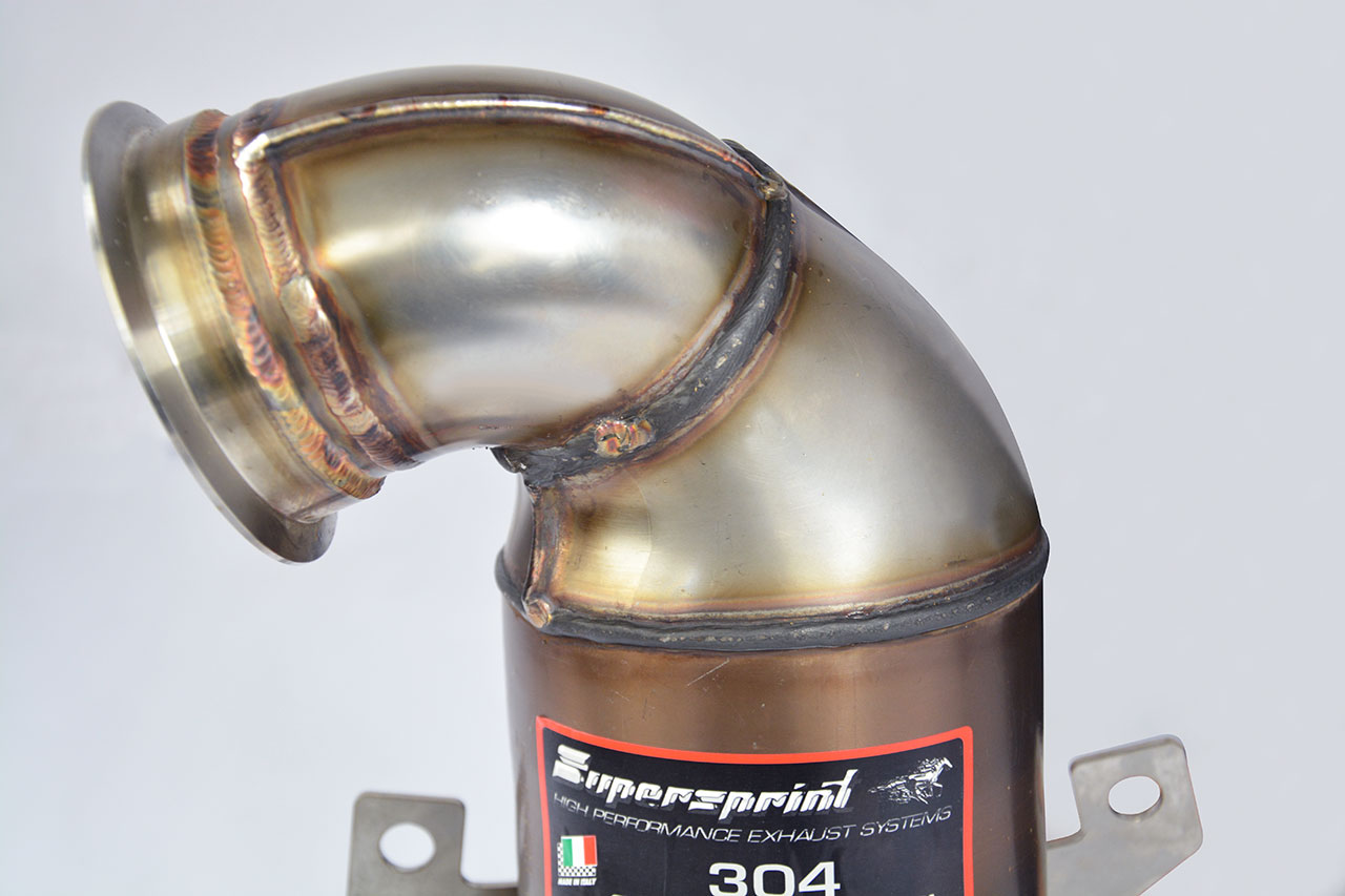 AUDI A3 8VA Sportback Facelift 2.0 TFSI (190 Hp) 2016 Turbo downpipe kit + Metallic catalytic conver