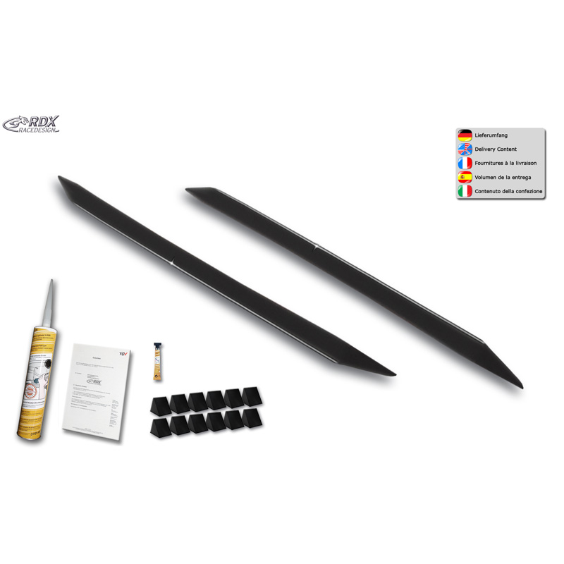 RDX Racedesign Jupes latérales sur mesure pour Volkswagen Taigo (CS1) 2021- 'Slim' (ABS)