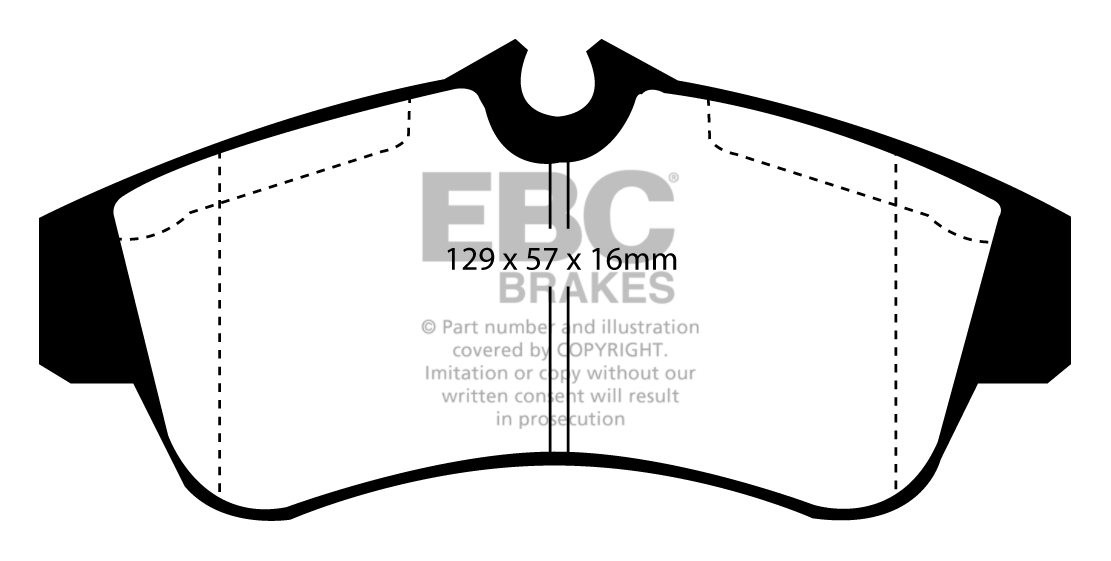 EBC Brakes NISSAN Primera 1.6 (W11) 98-99 Remblokken voorzijde