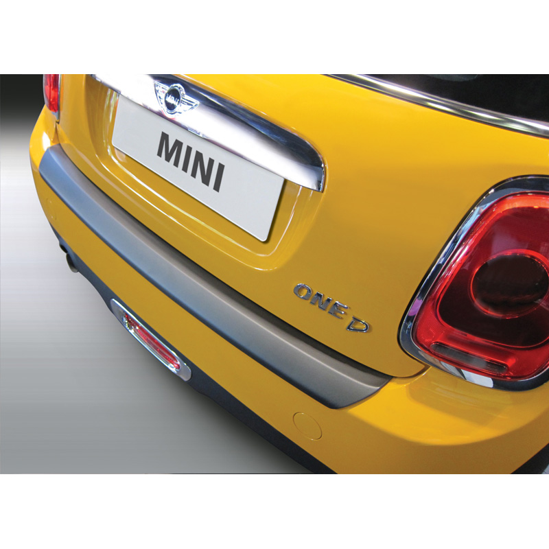 Protection de seuil arrière (ABS) sur mesure pour Mini One/Cooper+S F56 3 portes 3/2014-2/2021 & Cabrio F57 2014-2021 & Mini F56 Electric 2021- Noir