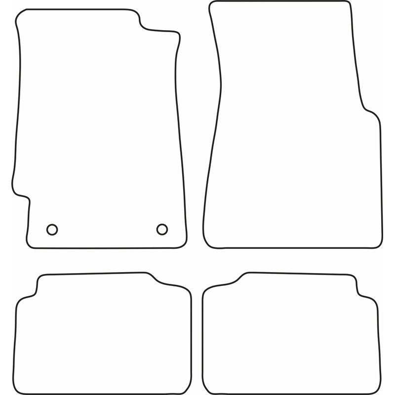 Set de tapis de sol sur mesure pour Honda Civic 3 portes 1991-1996