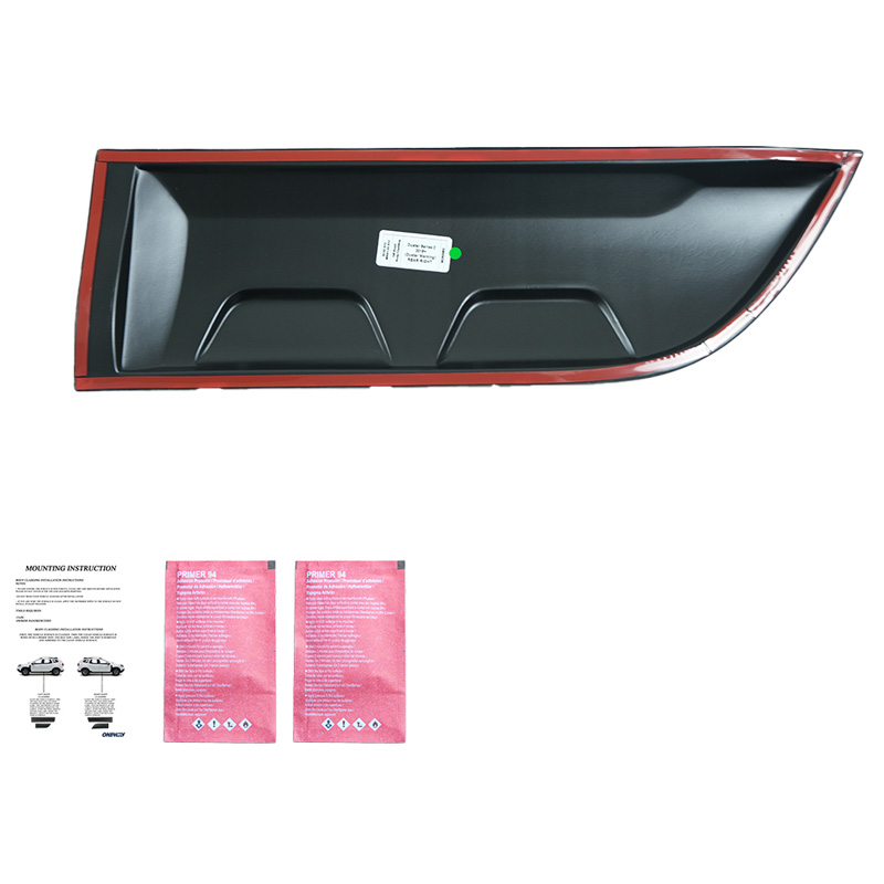 Jeu de baguettes de porte sur mesure pour Dacia Duster II 2018-2024 (Off-Road) (sans marquage Duster) - Noir mat