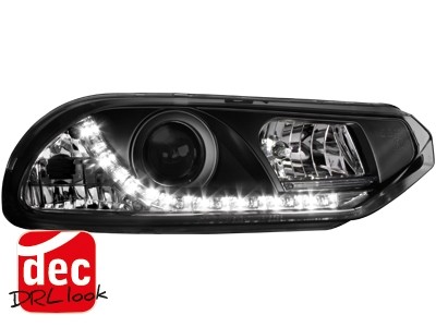Phares Alfa Romeo 156 LED Yeux du Diable Dayline noire