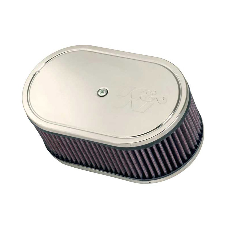 K&N Filtre à Air ovale large sur mesure pour carburateur Weber 46/48 IDA, Hauteur d'assemblage 85mm (56-1210)