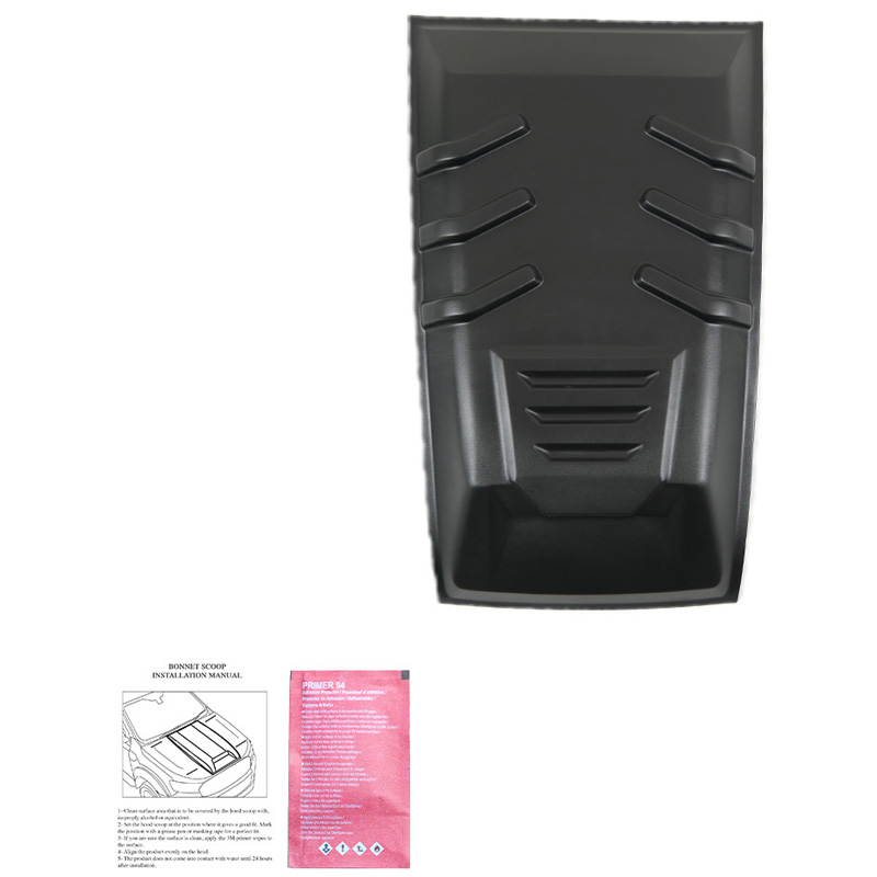 Écope de capot sur mesure pour Mercedes Classe-X W470 2017- - Noir mat