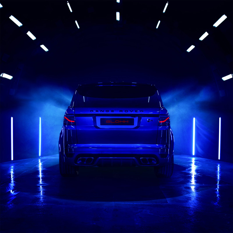 Glohh GL-5i Feux Arrière Dynamiques LED sur mesure pour Range Rover Sport L494 2013-2017 & 2018- - Noir