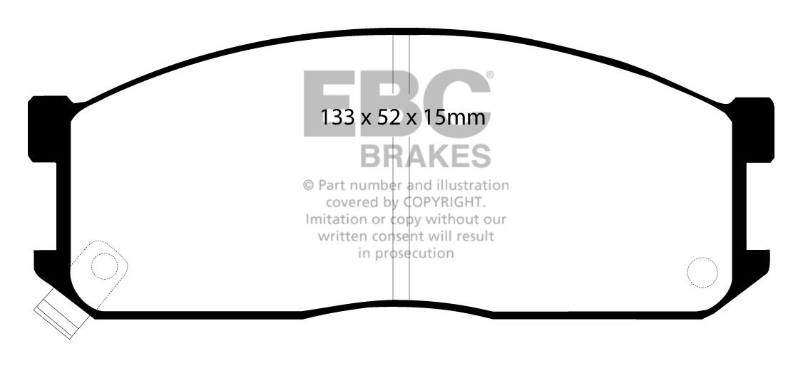EBC Brakes MAZDA Bongo 2.0 86-99 Remblokken voorzijde