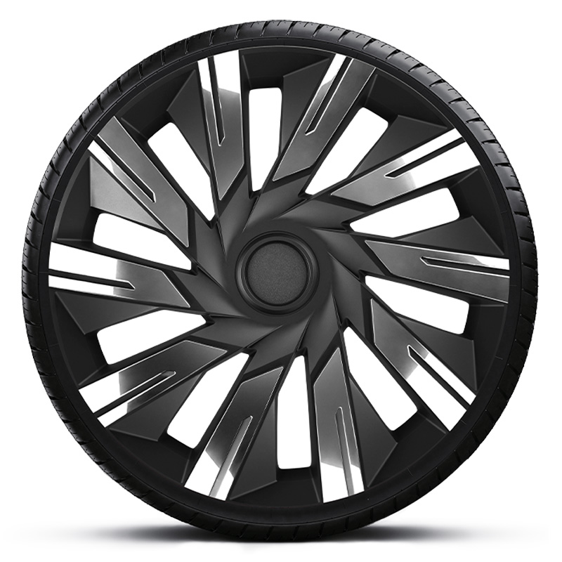 Jeu d'enjoliveurs J-Tec Tecna 14-inch chromét/noir