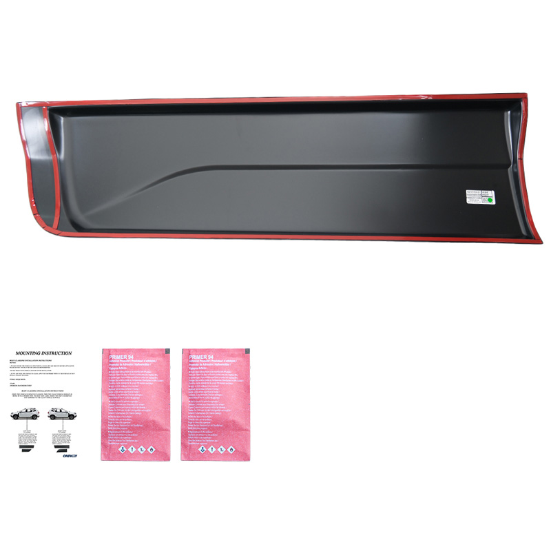Jeu de baguettes de porte sur mesure pour Ford Ranger T6/T7/T8 2012-2022 - Noir brillant