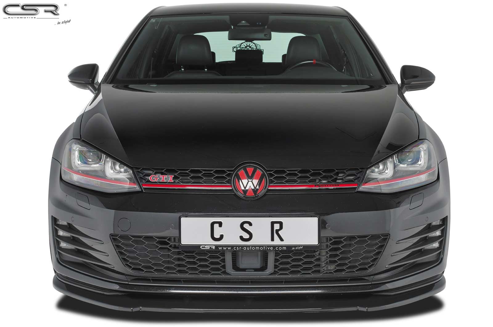 Voorspoiler VW Golf VII GTI Mat Zwart