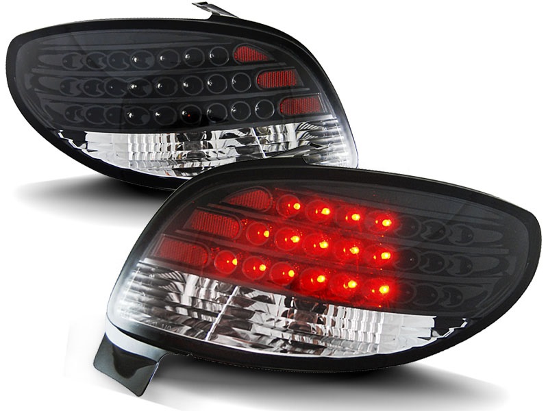Feux arriere Peugeot 206 LED noire AANBIEDING
