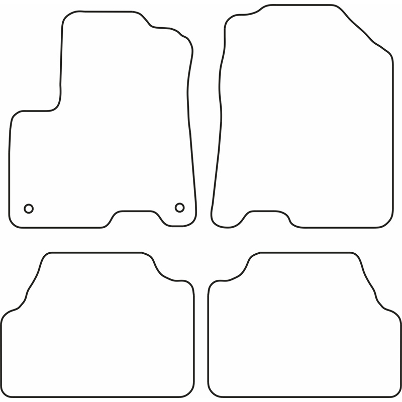 Set de tapis de sol en velours sur mesure pour Hyundai Kona EV 2018-2023