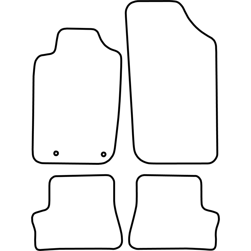 Set de tapis de sol sur mesure pour Peugeot 206 CC 2001-2007