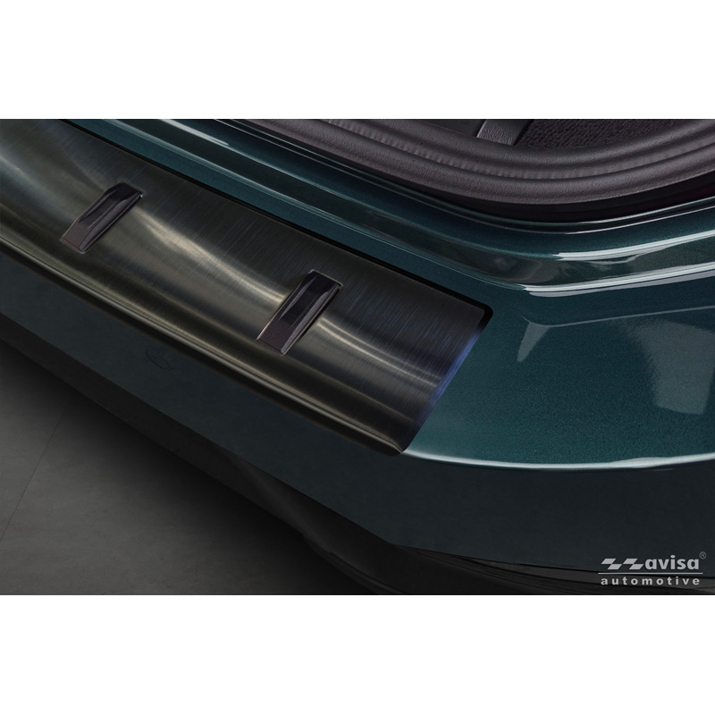 Avisa Protection de seuil arrière inox noir sur mesure pour BMW Série 5 Touring (G61) 2024- incl. M-Sport 'STRONG EDITION'