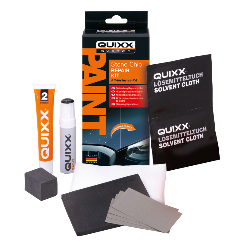 Quixx Stone Chip Repair Kit / Kit de réparation des impacts de gravillons - Rouge
