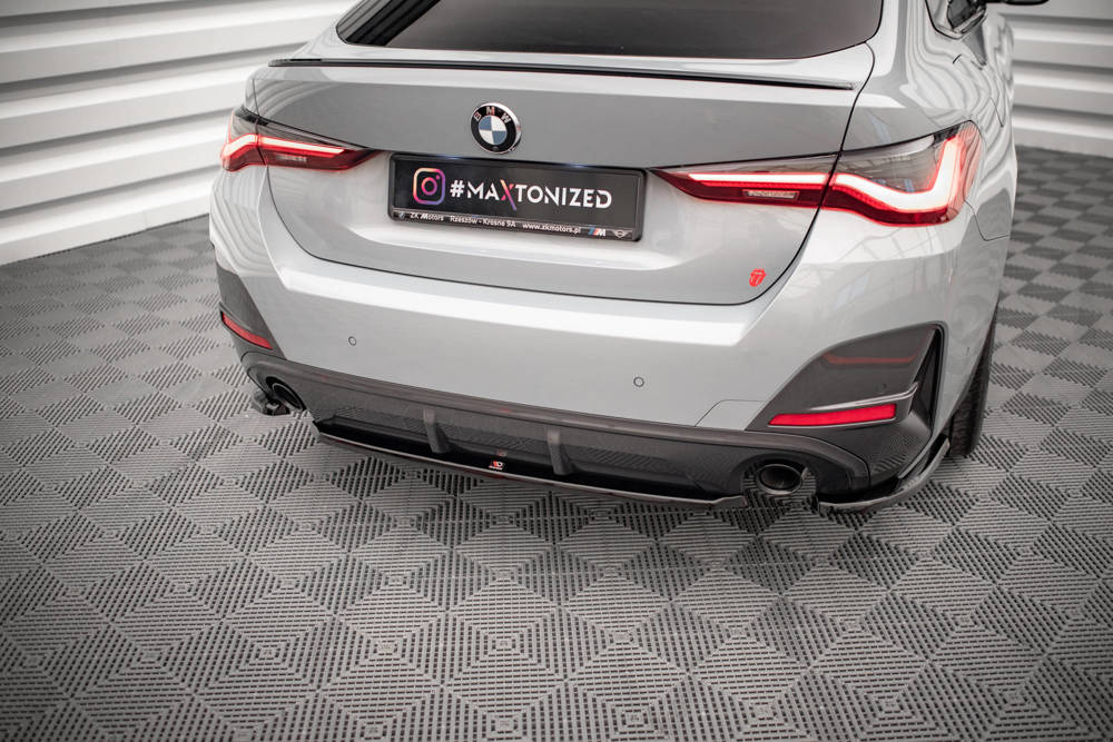Diffuser BMW 4 Serie Gran Coupe M Pakket G26 Maxton Glans Zwart