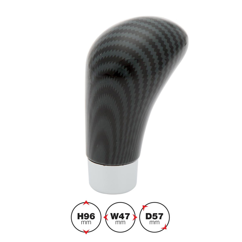 Simoni Racing Pommeau de Vitesse Kerb - Aspect Carbone