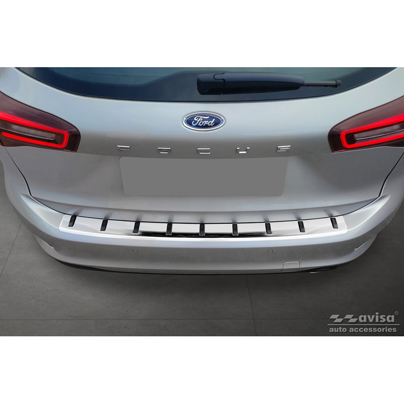 Protection de seuil arrière inox sur mesure pour Ford Focus IV Wagon incl. ST-Line 2018- 'STRONG EDITION'