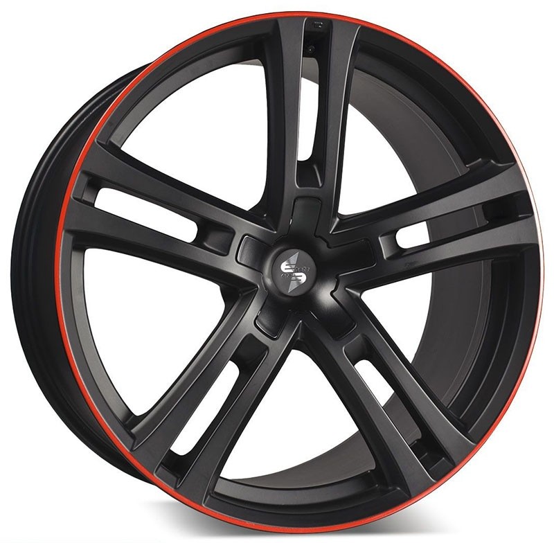 Velgen EtaBeta Uriel zwart red 9x20 5x130 ET45
